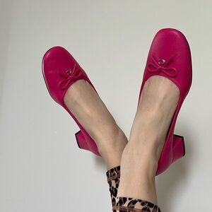Pink Coach Ava Ballet Pump